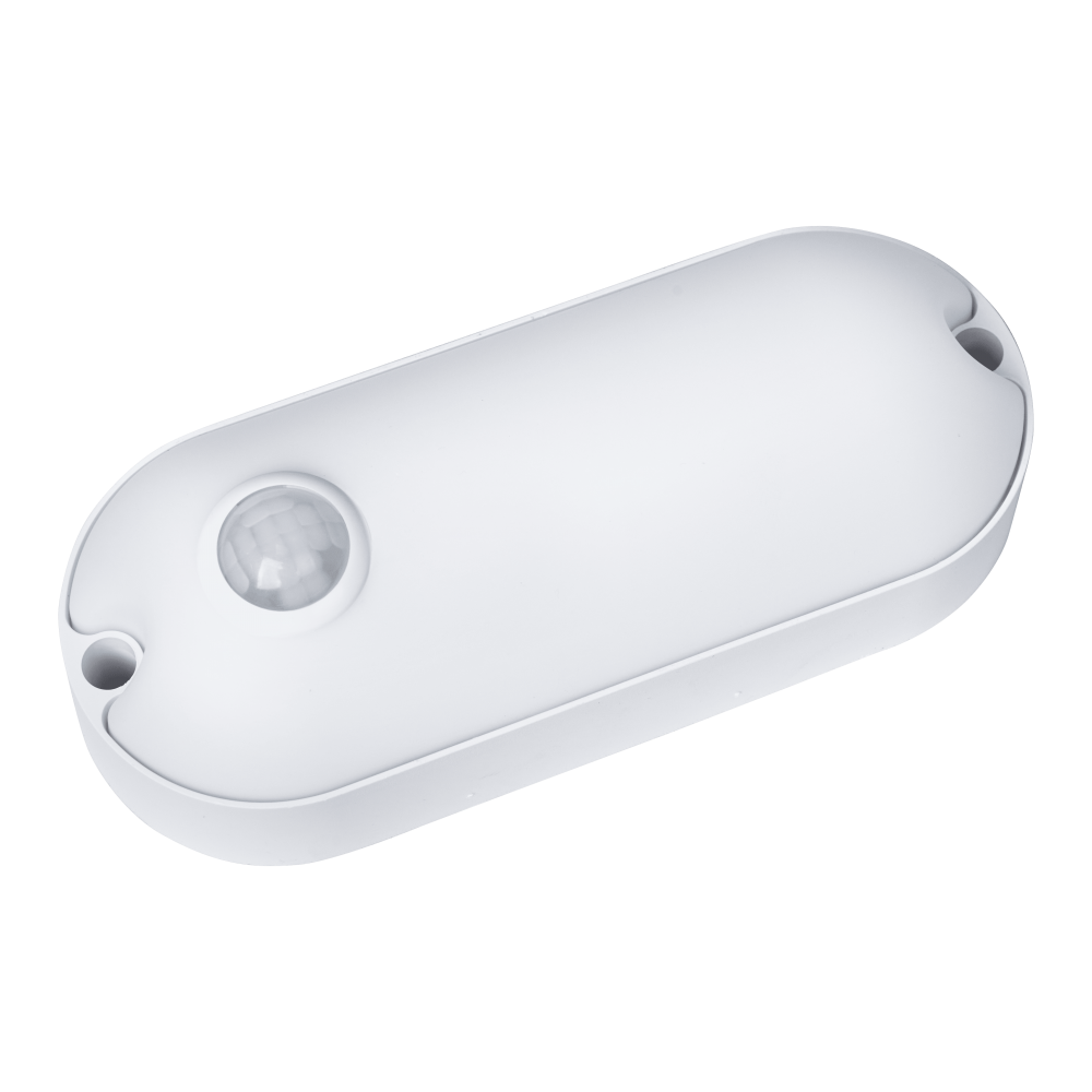 Світлодіодний світильник MEGALIGHT 20Вт 1800Lm AC165-265V 6500K (овал) з датчиком руху (HALLWAY-O20/865-SENSOR